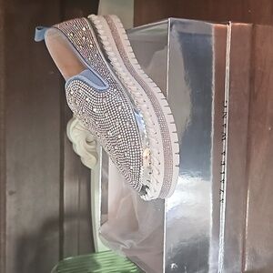 Azalea Wang rhinestone shoes